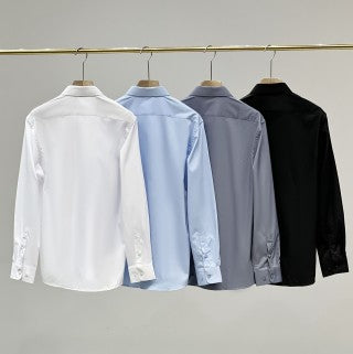 Ralph Lauren Shirt Satin Stretch Long Sleeve Business Casual Shirt