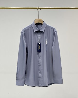 Ralph Lauren Shirt Satin Stretch Long Sleeve Business Casual Shirt