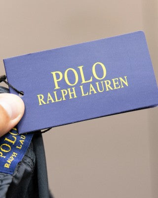 Ralph Lauren Pants Washed Cotton Drawstring Straight-Leg Trousers