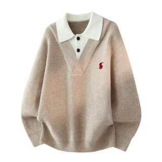 Ralph Lauren Layered Collar Knit Sweater