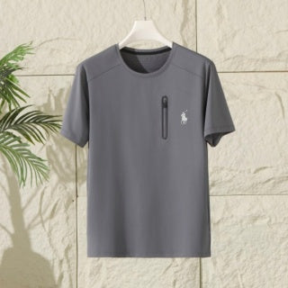Ralph Lauren T-shirt Zip Pocket Pony Logo Crew Neck Tee