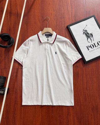 Ralph Lauren Contrast Stripe Cotton Piqué Polo Shirt
