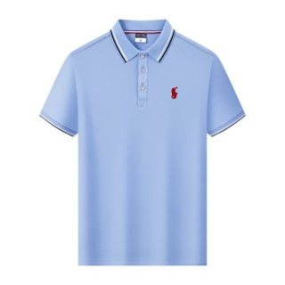 Ralph Lauren Tipped Trim Red Pony Polo Shirt