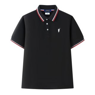 Ralph Lauren Polo Shirt Contrast Trim Mercerized Cotton Polo