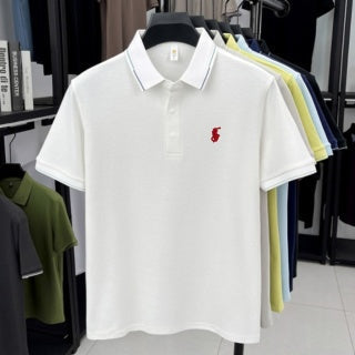 Ralph Lauren Red Pony Piqué Cotton Polo Shirt