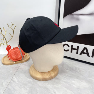 Ralph Lauren Hat Black Red Pony Clean-Crown Baseball Cap