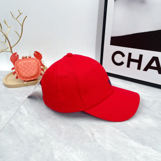Ralph Lauren Hat Bright Red Navy Pony Curved-Brim Baseball Cap