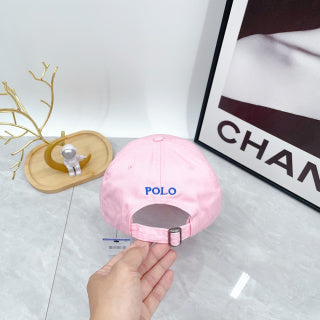 Ralph Lauren Hat Light Pink Royal Blue Pony Baseball Cap