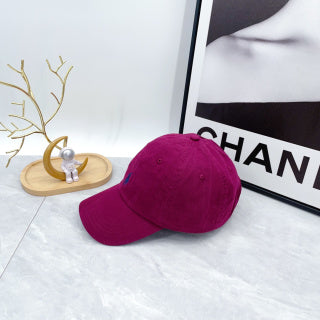 Ralph Lauren Hat Fuchsia Blue Pony Curved-Brim Baseball Cap