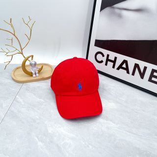 Ralph Lauren Hat Signal Red Blue Pony Low-Profile Baseball Cap