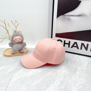 Ralph Lauren Hat Pink Tonal Wordmark Embroidered Baseball Cap