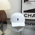 Ralph Lauren Hat Ice Blue Baseball Cap with Black Pony Embroidery