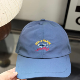 Ralph Lauren Hat Washed Cornflower Blue Baseball Cap with Multicolor Front Embroidery