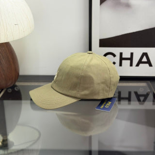 Ralph Lauren Hat Khaki Olive Baseball Cap with White Pony Embroidery and POLO Back Strap