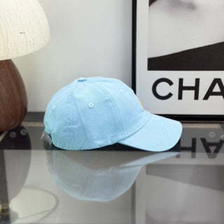 Ralph Lauren Hat Baby Blue Baseball Cap with Yellow Pony Embroidery