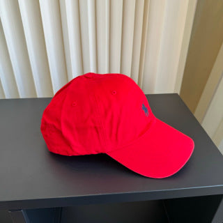 Ralph Lauren Hat True Red Dark Navy Pony Casual Baseball Cap