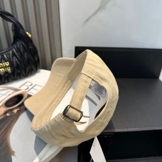 Ralph Lauren Hat Natural Beige Tonal Pony Curved Brim Cap