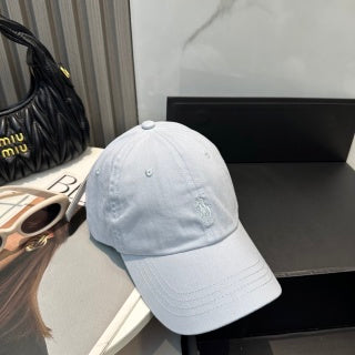 Ralph Lauren Hat Light Blue Tonal Pony Baseball Cap