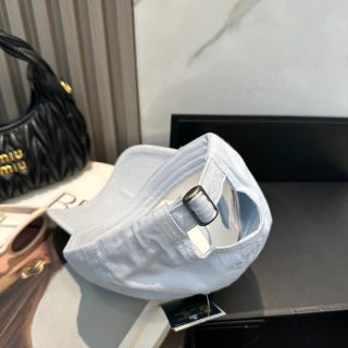 Ralph Lauren Hat Ice Blue Tonal Pony Curved Brim Cap