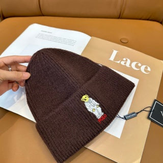 Ralph Lauren Hat Chocolate Polo Bear Foldover Ribbed Beanie