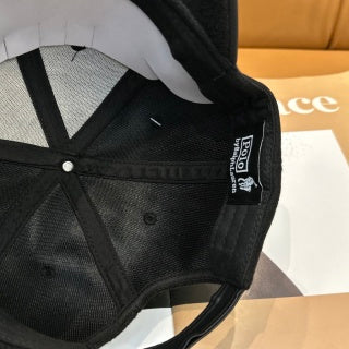 Ralph Lauren Hat Black Embroidered Pony Baseball Cap