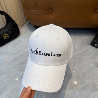 Ralph Lauren Hat White Baseball Cap with Front Polo Ralph Lauren Wordmark