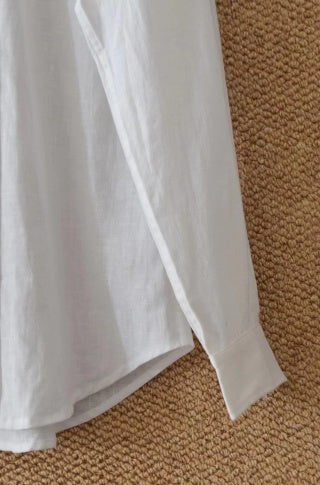 Ralph Lauren Shirt Classic Linen Button Down Long Sleeve Shirt