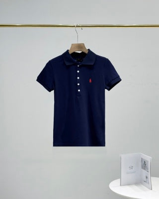 Ralph Lauren Women's Five Button Cotton Polo Shirt