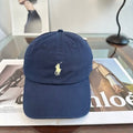 Ralph Lauren Hat Deep Navy Yellow Pony Baseball Cap