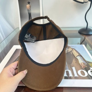 Ralph Lauren Hat Brown Pony Embroidered Script-Brim Baseball Cap