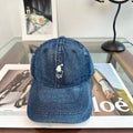 Ralph Lauren Hat Dark Denim Washed Pony Baseball Cap