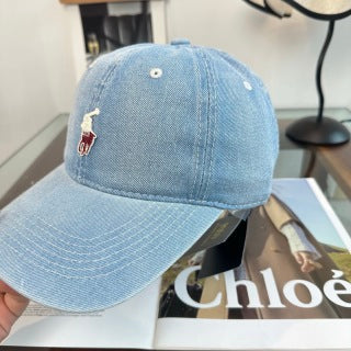 Ralph Lauren Hat Light Blue Washed Pony Baseball Cap