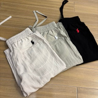 Ralph Lauren Pants Textured Elastic-Waist Trousers