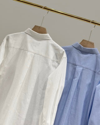 Ralph Lauren Shirt Contrast Embroidered Tencel Linen Blend Long Sleeve Shirt