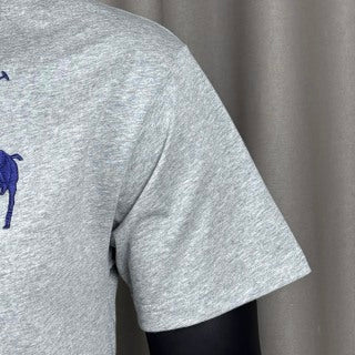 Ralph Lauren T-shirt Gray Big Pony Number Sleeve Crewneck Tee