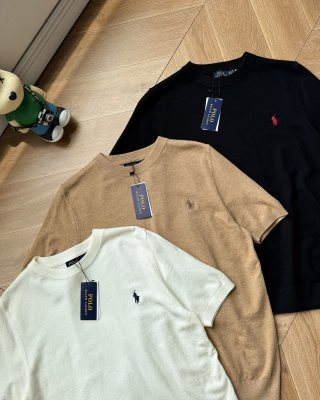 Ralph Lauren T-shirt Cotton Knit Regular Shoulder Crewneck Tee