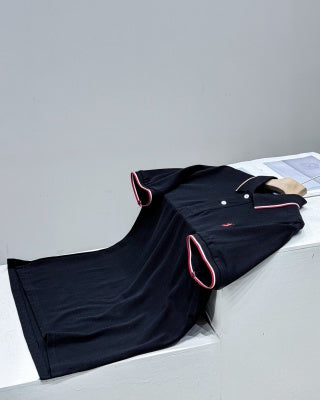 Ralph Lauren Tipped Collar Cotton Mesh Polo Shirt