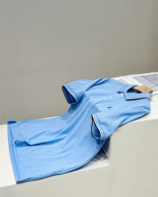 Ralph Lauren Tipped Collar Cotton Mesh Polo Shirt