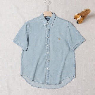 Ralph Lauren Shirt Short Sleeve Oxford Button-Down Shirt